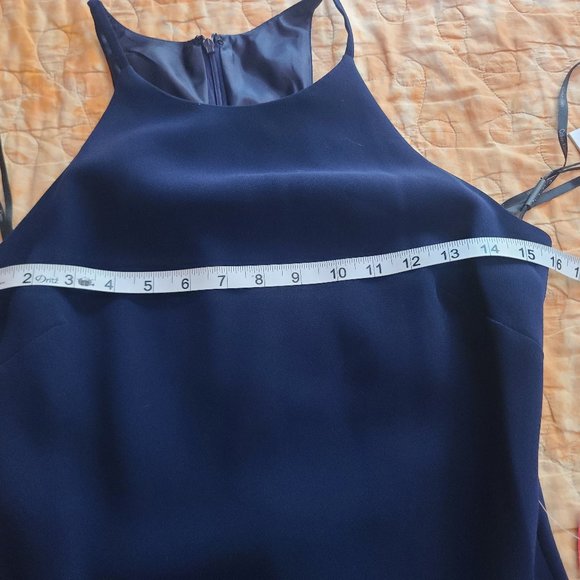 NWT Calvin Klein Navy Blue Formal Maxi Dress - Picture 8 of 13